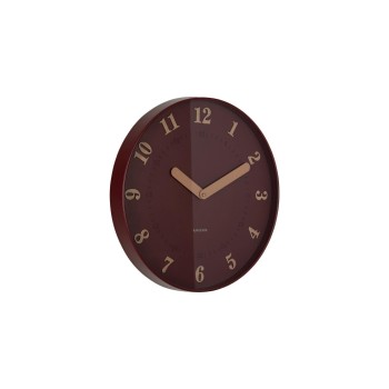 KARLSSON Horloge murale Amena 40 cm, Burgundy Red
