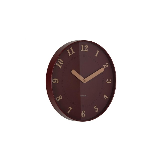 KARLSSON Horloge murale Amena 40 cm, Burgundy Red KARLSSON Horloge murale Amena 40 cm, Burgundy Red