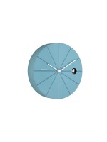 KARLSSON Wanduhr Destacado 28 cm, Exkl. 3 x AA Batterie, Blue