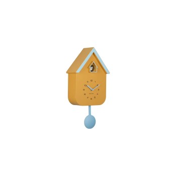 KARLSSON Wanduhr Dupla Color Cuckoo, Exkl. 1 x AA Batterie, Mango yel. S blue KARLSSON Wanduhr Dupla Color Cuckoo, Exkl. 1 x AA Batterie, Mango yel. S blue