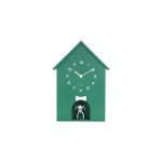 KARLSSON Horloge murale Wall clock Dog House Retro Green