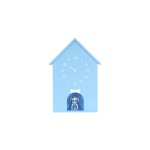 KARLSSON Horloge murale Wall clock Dog House Soft Blue