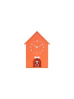 KARLSSON Horloge murale Wall clock Dog House Bright Orange