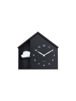 KARLSSON Horloge murale Peeking Doggy Black