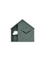 KARLSSON Horloge murale Wall clock Peeking Doggy Jungle Green