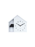 KARLSSON Horloge murale Peeking Doggy White