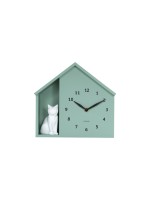 KARLSSON Horloge murale Horloge murale Sitting Cat Grayed Jade