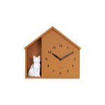 KARLSSON Horloge murale Wall clock Sitting Cat Ochre Yellow