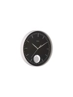 KARLSSON Horloge murale Grato Pendulum 40.6 cm, Noir/gris chaud