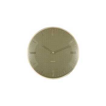 KARLSSON Horloge murale Riqueza 35 cm, Vert de luxe