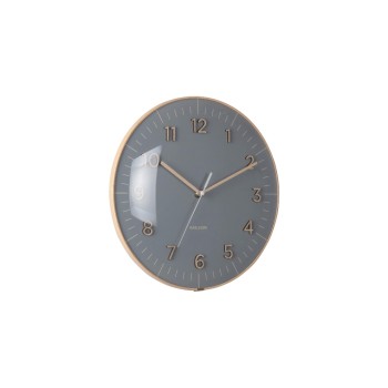 KARLSSON Horloge murale Esencia Dome 30 cm, Gris foncé