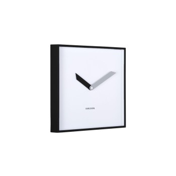 KARLSSON Wanduhr Cool Retro Cuadrado, 28.3 x 28.3 cm, Black