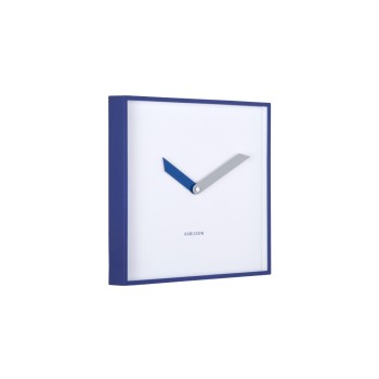 KARLSSON Wanduhr Cool Retro Cuadrado, 28.3 x 28.3 cm, Cobalt blue