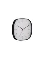 KARLSSON Wanduhr Grato Cuadrado, 29 x 29 cm, Warm grey w. black