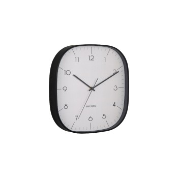 KARLSSON Wanduhr Grato Cuadrado, 29 x 29 cm, Warm grey w. black