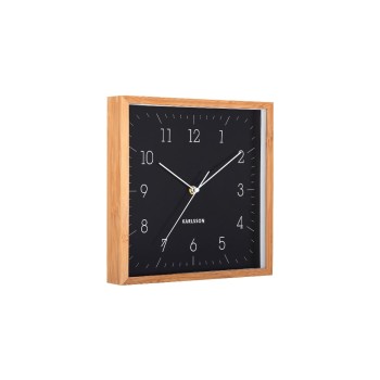 KARLSSON Horloge murale Neat Cuadrado 29,2 x 29.2 cm, noir