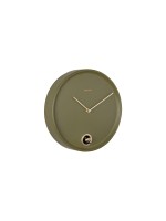 KARLSSON Horloge murale Esencia Cuckoo 30 cm, Vert de luxe