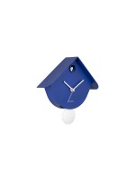 KARLSSON Horloge murale Retro Cuckoo 25,5 x 25.8 cm, bleu cobalt