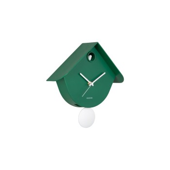 KARLSSON Wanduhr Retro Cuckoo, 25.5 x 25.8 cm, Retro green