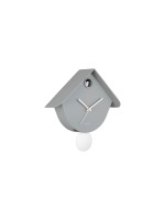 KARLSSON Horloge murale Retro Cuckoo 25,5 x 25.8 cm, gris souris