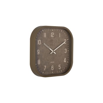 KARLSSON Horloge murale Elemental Cuadrado 30 x 30 cm, Vert de luxe