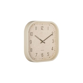 KARLSSON Horloge murale Elemental Cuadrado 30 x 30 cm, blanc cassé