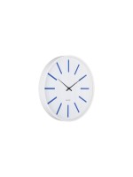 KARLSSON Horloge murale Arruga Retro 40 cm, blanc/bleu cobalt