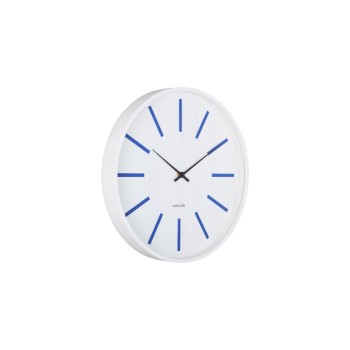 KARLSSON Horloge murale Arruga Retro 40 cm, blanc/bleu cobalt KARLSSON Horloge murale Arruga Retro 40 cm, blanc/bleu cobalt