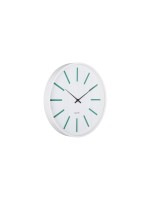 KARLSSON Horloge murale Arruga Retro 40 cm, blanc/vert rétro
