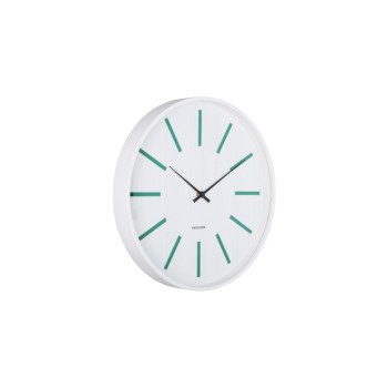 KARLSSON Horloge murale Arruga Retro 40 cm, blanc/vert rétro KARLSSON Horloge murale Arruga Retro 40 cm, blanc/vert rétro