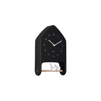 KARLSSON Wanduhr Love Birds, 20 x 32 cm, Black