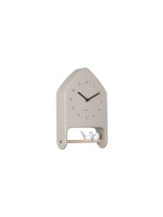 KARLSSON Horloge murale Love Birds 20 x 32 cm, Gris chaud