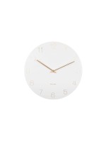KARLSSON Horloge murale Charm pour horloge murale avec chiffres gravés Blanc