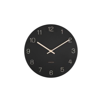 KARLSSON Charm Engraved Numbers Small, Ø 30 cm, Black KARLSSON Charm Engraved Numbers Small, Ø 30 cm, Black