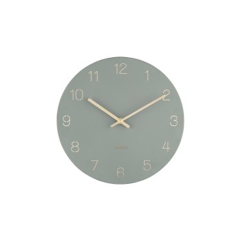 KARLSSON Charm Engraved Numbers Small, Ø 30 cm, Jungle Green KARLSSON Charm Engraved Numbers Small, Ø 30 cm, Jungle Green