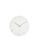 KARLSSON Horloge murale Charm pour horloge murale avec chiffres gravés – petit modèle Blanc