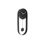KARLSSON Pendulum Charm, black , Stahl, 50 x 20 x 4.8 cm, Exkl. 1 AA Batt.