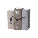KARLSSON Horloge de bureau Book Gris