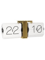 KARLSSON Wanduhr No Case, Messing, white, 36 x 8.5 x 14 cm