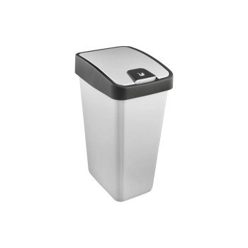 keeeper Abfallbehälter Flip-Deckel 45 l, light silver, magne keeeper Abfallbehälter Flip-Deckel 45 l, light silver, magne