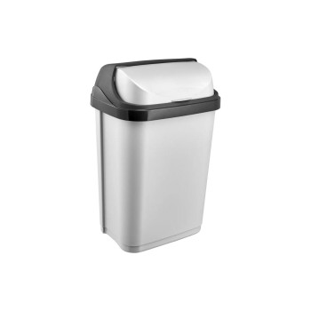 keeeper Abfallbehälter Rolldeckel 10 l, light silver, rasmus keeeper Abfallbehälter Rolldeckel 10 l, light silver, rasmus