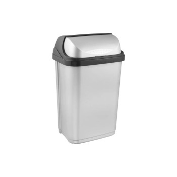 keeeper Poubelle Rasmus 25 l, couvercle à enrouler, argent clair
