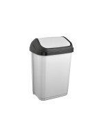 keeeper Poubelle Swantje 10 l, Schwingdeckel, light silver