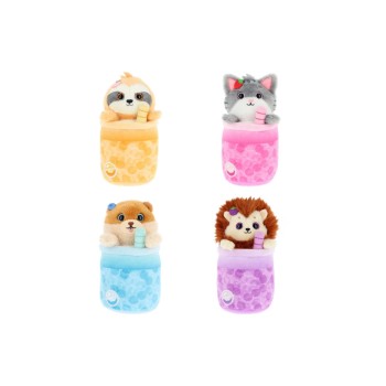 Keeleco Peluche Bubble Tea animaux assortis 15 cm Keeleco Peluche Bubble Tea animaux assortis 15 cm