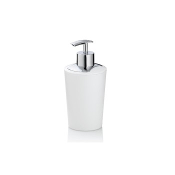 Kela Seifenspender Marta, ABS/Edelstahl, 8x17cm, 300ml, Weiss Kela Seifenspender Marta, ABS/Edelstahl, 8x17cm, 300ml, Weiss