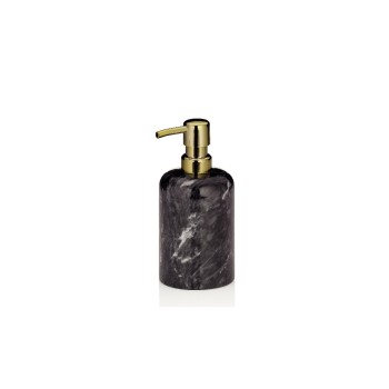 Kela Seifenspender Liron, Marmor, Schwarz, Grösse: 8 x 17.5 cm, 300ml Kela Seifenspender Liron, Marmor, Schwarz, Grösse: 8 x 17.5 cm, 300ml