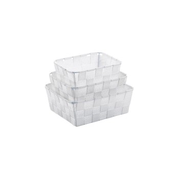Kela Bad-Utensilienhalter Alvaro, 3-teiliges Set, Weiss Kela Bad-Utensilienhalter Alvaro, 3-teiliges Set, Weiss