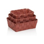 Kela Supports pour ustensiles de salle de bains Alvaro 3 pièces, Terracotta