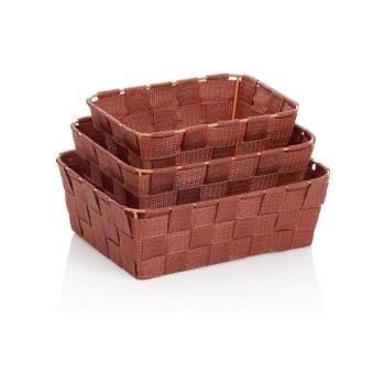 Kela Bad-Utensilienhalter Alvaro, 3-teiliges Set, Terra Kela Bad-Utensilienhalter Alvaro, 3-teiliges Set, Terra