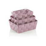 Kela Bad-Utensilienhalter Alvaro, 3-teiliges Set, Altrosa